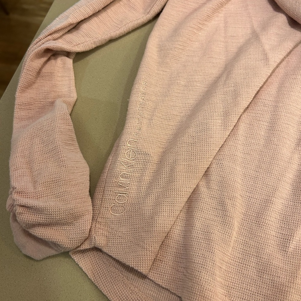 Calvin Klein Performance Pink ZipUp Hoodie Small Athletic Lightweight Athleisure - Picture 5 of 6